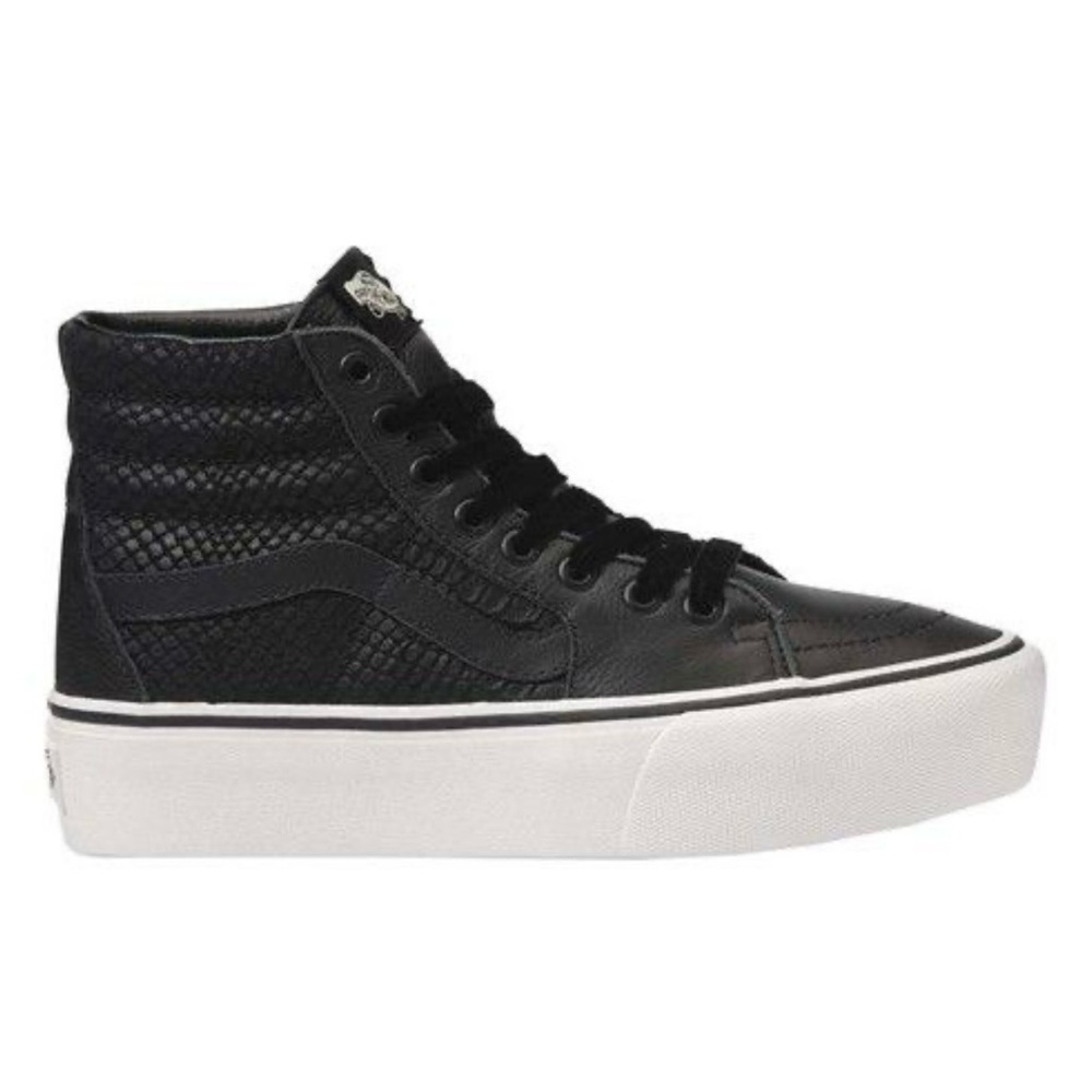 👟Size 7 VANS Sk8-Hi Platform 2 Snake/Black high ankle shoes